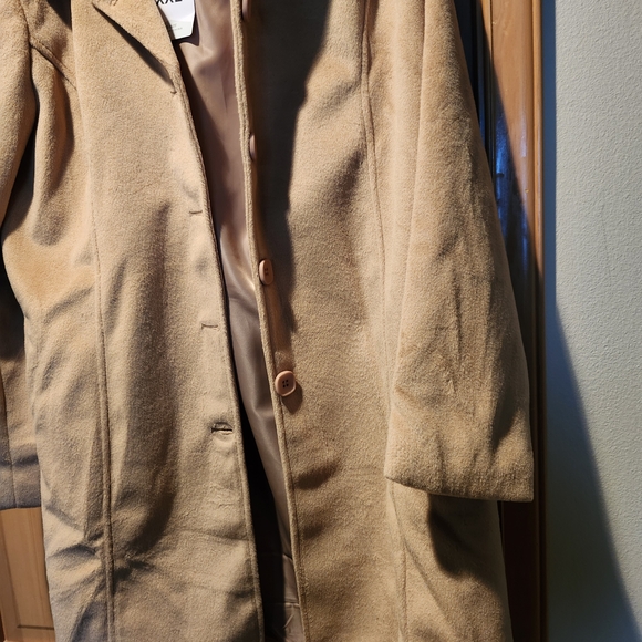 Tan Wool Blend Coat XXL - Picture 3 of 4